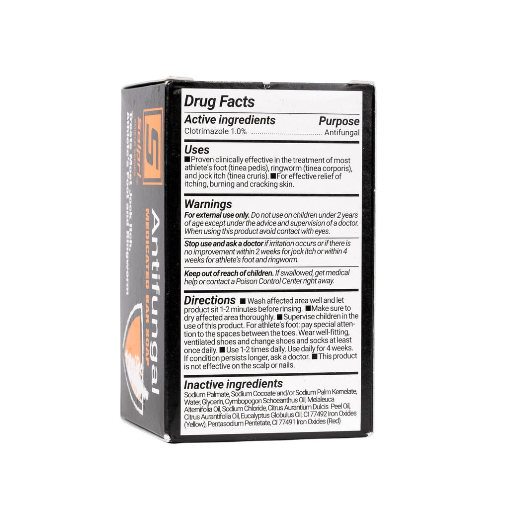 Medicated Antifungal Soap Bar | Jock Itch, Athlete's Foot, Ringworm