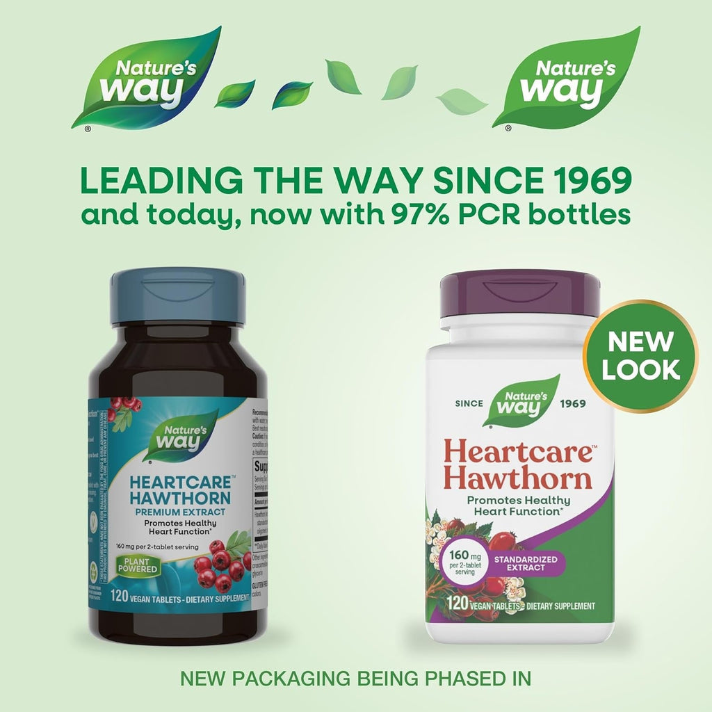 Buy now Nature's Way Heart Care Hawthorn Extract, Supports Healthy Heart Function*, 120 Tablets at indiglob india