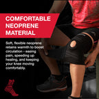 MUELLER Sports Medicine Adjustable Knee Brace, Knee Support for Arthritis Pain, Knee Sprains, ACL, MCL Joint Instability & Injury Recovery, Compression Stabilizer for Walking, Running, Sports & Daily Activities, One Size Fits Most