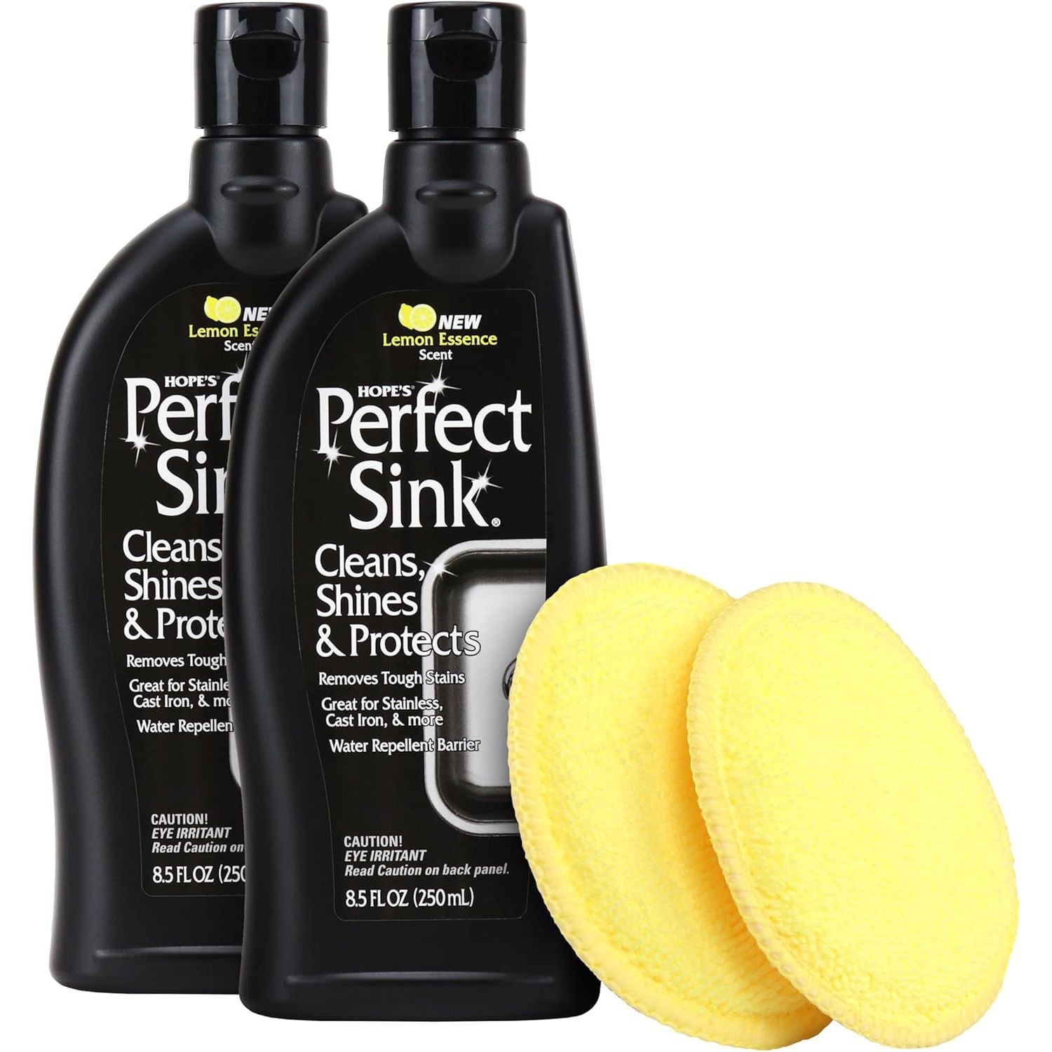 Buy now HOPE'S Perfect Sink Cleaner and Polish, Restorative, Removes Stains, Cast Iron, Corian, Composite, Acrylic, 8.5 Fl Oz 8.5 Fl Oz (Pack of 2 With 2 Pads) at indiglob india