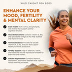 Ancestral Supplements Wild Caught Fish Eggs, Omega-3 Supplement, 180 Ct | 2400mg omega-3 fatty acids with EPA & DHA support brain, heart and fertility health, plus vitamin D, K2 and A.