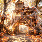 Famoby 1200 sqft Halloween Spider Webs and 50pcs Fake Spiders Super Stretch Cobwebs Party Decorate for Halloween Theme Indoor and Outdoor Decoration