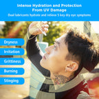 Rohto Dual Light Relief Cooling Lubricant Eye Drops, Protect Against Sun Irritation & Digital Eye Strain, Fast-Acting Relief of Dry Eyes, Grittiness, Burning & Stinging, 0.6 fl oz