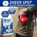MED PRIDE Sterile Round Clear Spot Bandages,Hypoallergenic,7/8 in,100-Count
