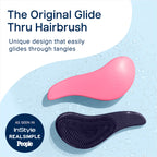 Buy now Crave Naturals Glide Thru Hair Brush - Detangler Brush for Curly, Straight, Wet or Dry Hair - Gentle Detangling Brushes for Adults, Kids, Toddlers - Hair Accessories for Women, 7.5x3" - Pink at indiglob india