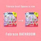 Febreze Bathroom Air Freshener, Odor-Fighting, Plug In Alternative, Air Fresheners for Small Spaces in Home, Bathroom, Kitchen, & Closet, Lilac & Watermelon Scents, 4ct (2 of Each Scent)