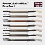 Buy now Revlon ColorStay Micro Eyebrow Pencil with Built In Spoolie Brush, Infused with Argan and Marula Oil, Waterproof, Smudgeproof, 454 Medium Brown, 0.003 oz at indiglob india