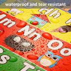 Blulu 8 Educational Preschool Posters with 60 Glue Dots, 16 x 11 Inch