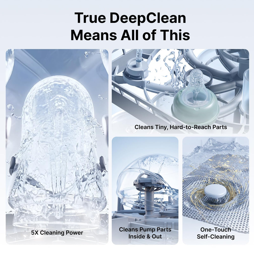 Momcozy DeepClean D8 Bottle Washer, Sterilizer & Dryer - Precision Cleaning
