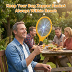 Electric Fly Swatter - Bug Zapper - Powerful 2200V Mosquito & Flies Killer, Fly Swatter for Indoors & Outdoors, Handheld Electric Zapper for Home, Kitchen, Camping (2AA Batteries Included)