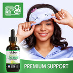 L Theanine 200mg Liquid Drops - Natural Sleep Support & Focus Supplement for Kids & Adults - Vegan, Non-GMO, Gluten Free 200mg Pure L-Theanine Drops Liquid Supplements, Mood Ltheanine for Kids 2 FL Oz