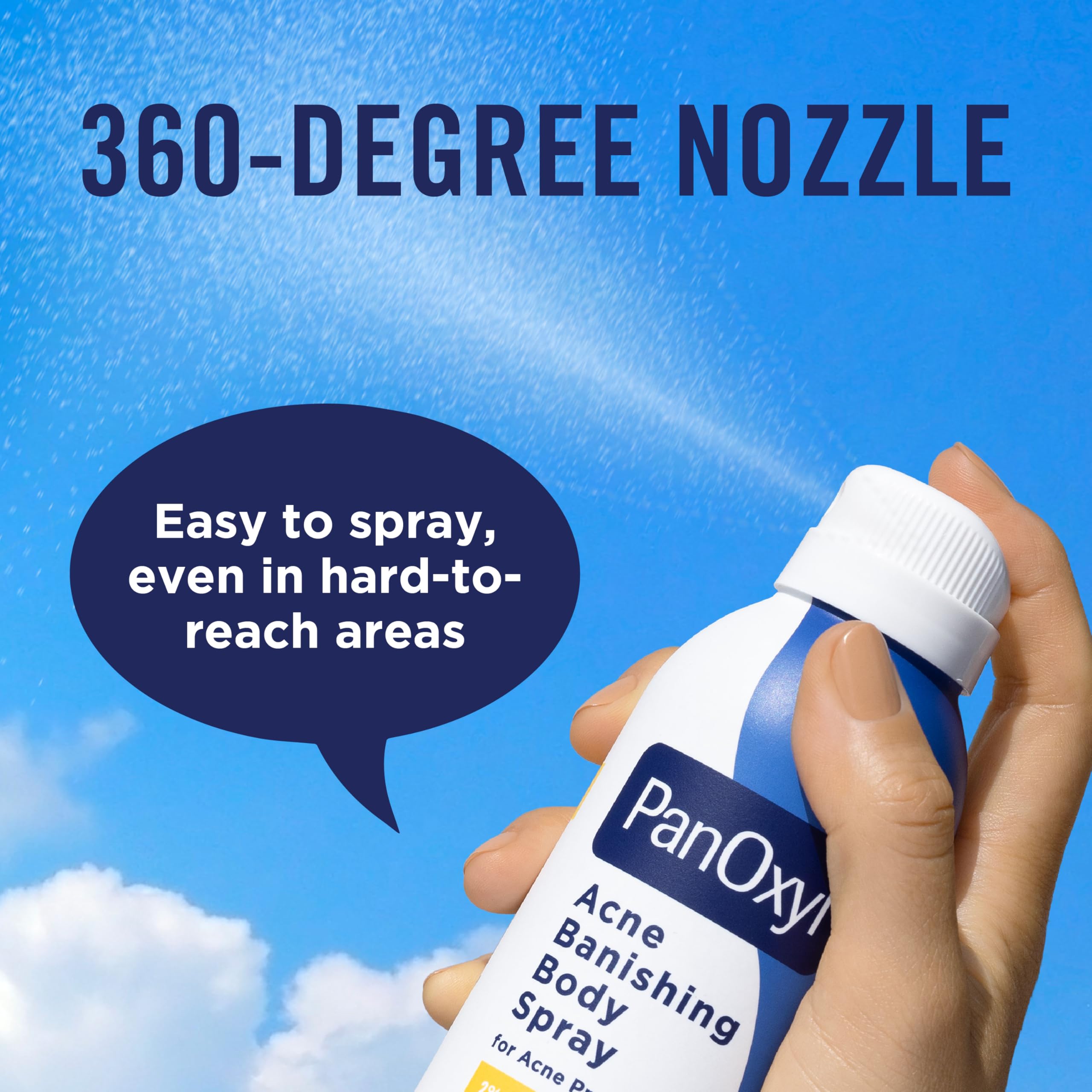 PanOxyl Acne Banishing Body Spray, 2% Salicylic Acid, For Body, 6 oz