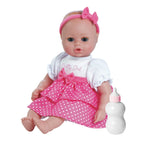 Buy now ADORA Playtime Baby Pretty Girl Vinyl 13 Girl Weighted Washable Cuddly Snuggle Soft Toy Play Doll Gift Set with Open/Close Eyes for Children 1+ Includes Bottle at indiglob india