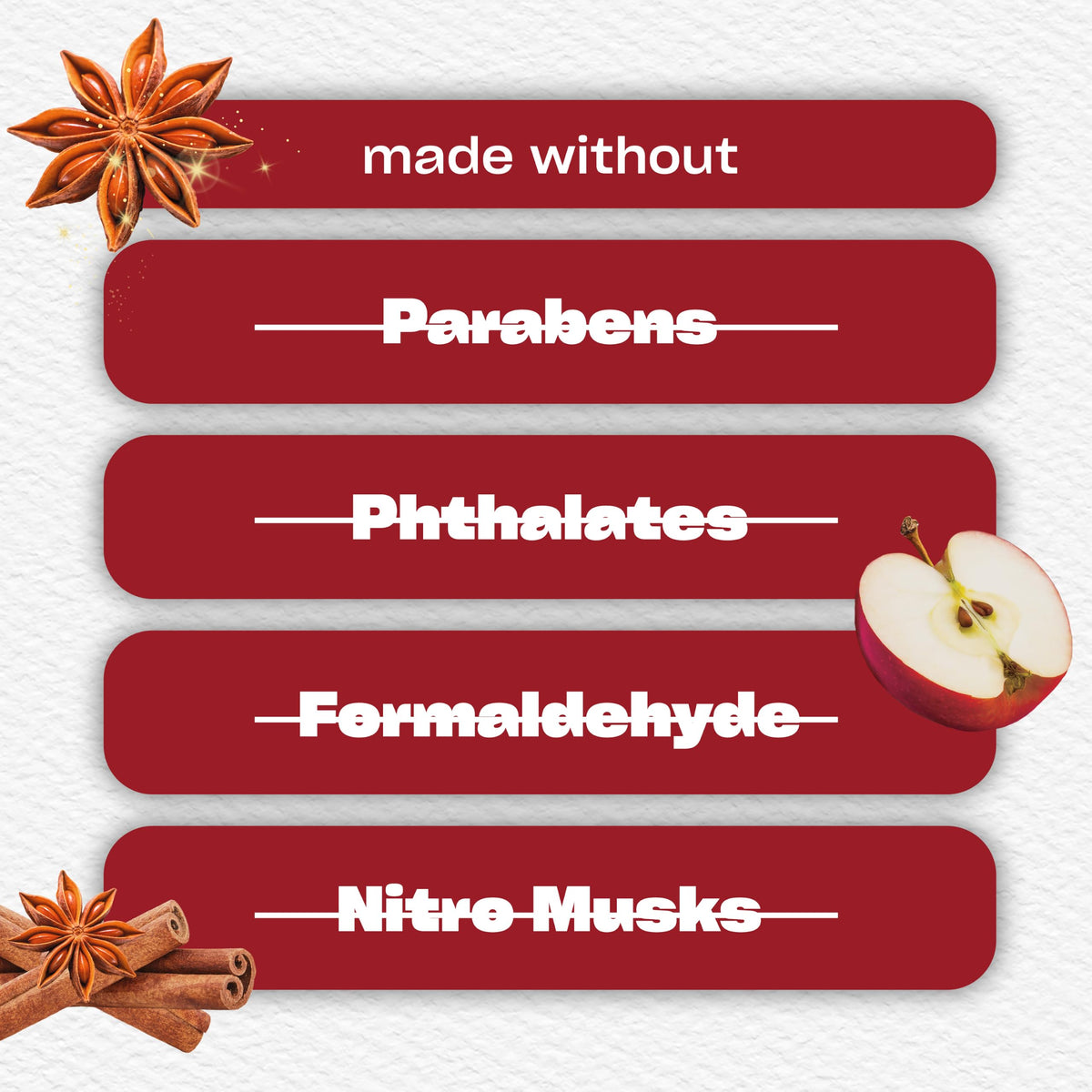 Glade PlugIns Scented Oil 2 Refills, Air Freshener, Warm Apple & Spices, 1.34 fl oz, Pack of 2