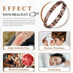 Buy now Jecanori Pure Copper Bracelets for Women,Ultra Magnetic Bracelets for Women with 3500 Gauss Magnets,Crystal Valentine's Day Jewelry Gift, Sizing Tool at indiglob india