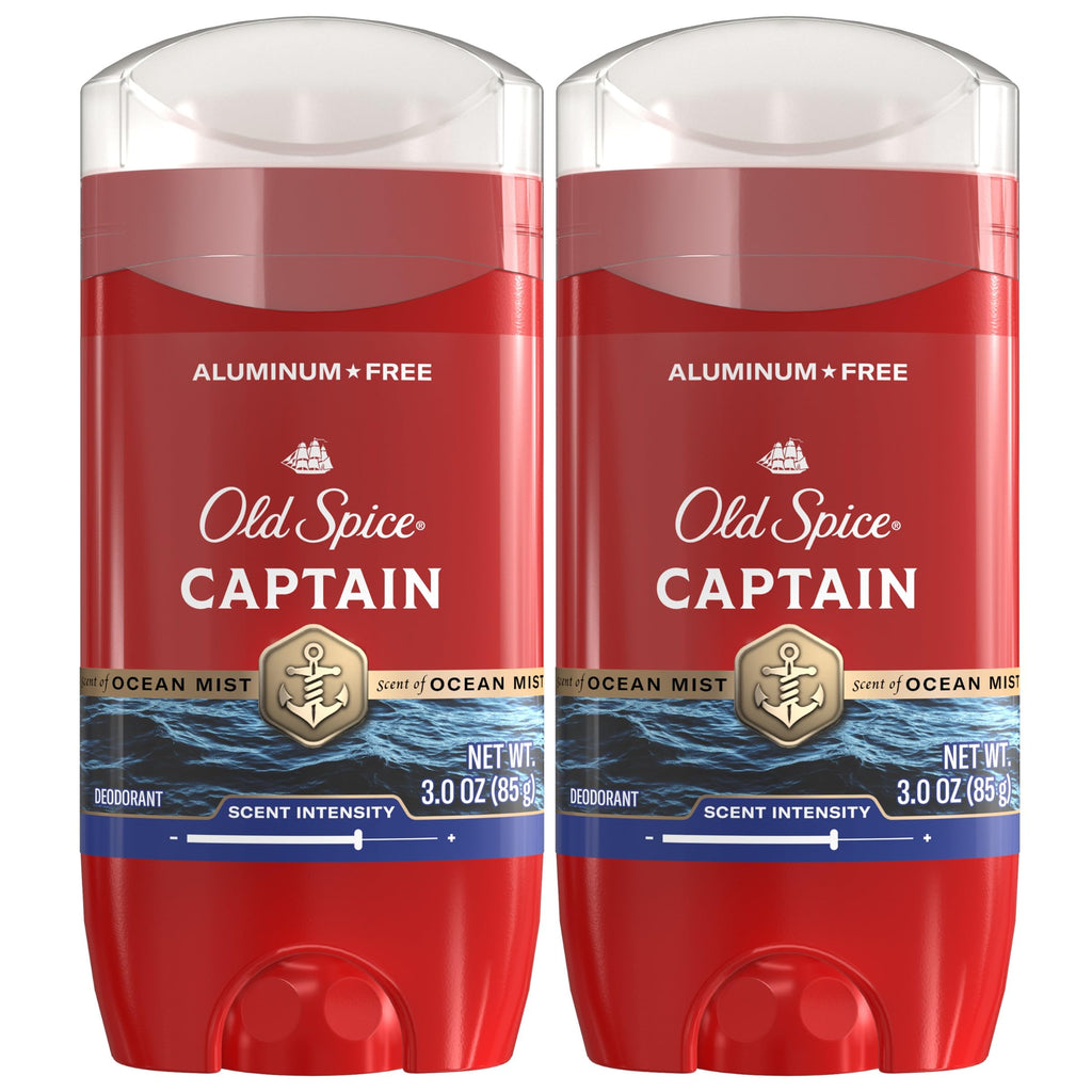 Old Spice Aluminum Free Deodorant for Men, 24/7 Odor Protection, 24/7 Freshness & Lasting Scent, Aqua Reef with Cypress Scent, 3.0 oz (Pack of 2)