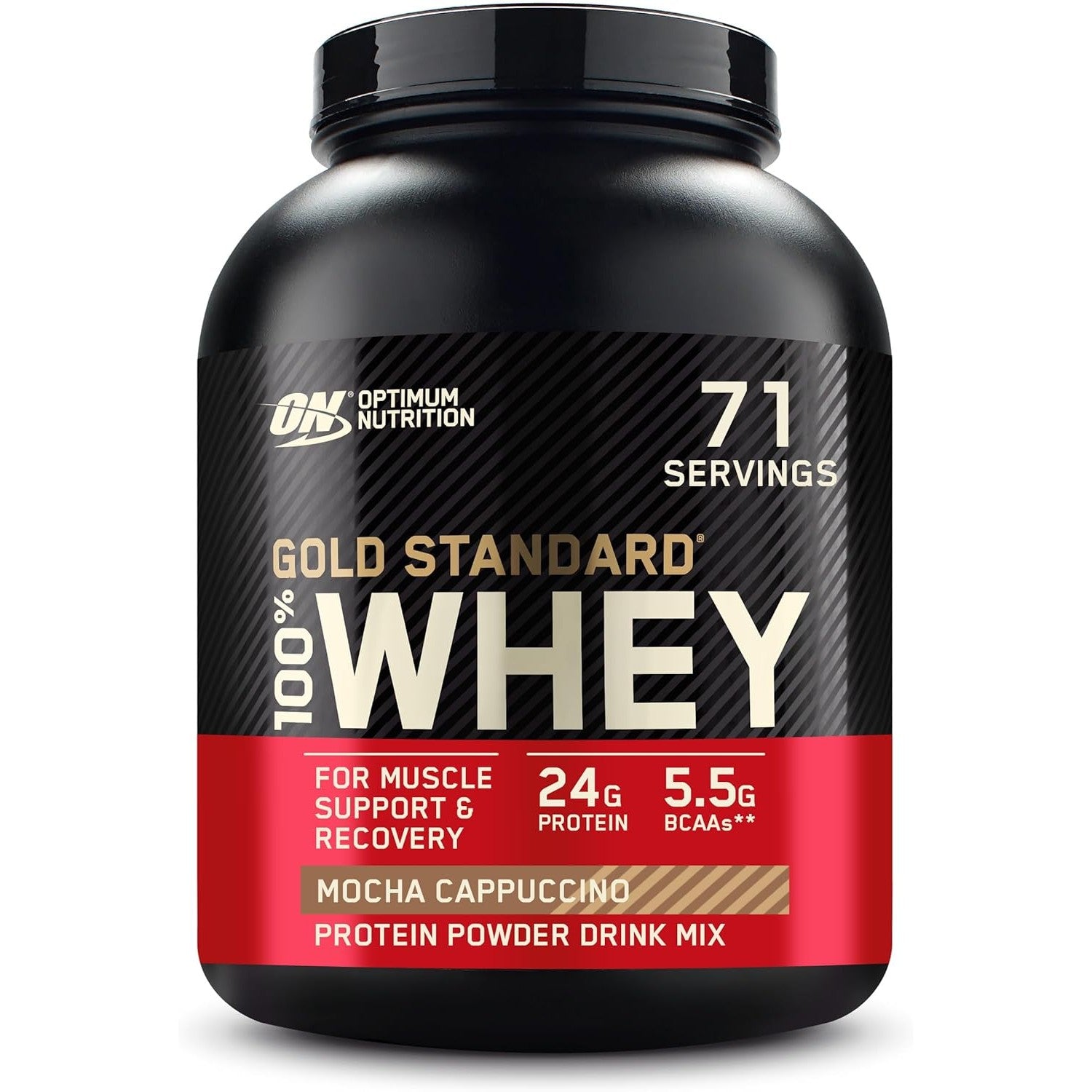 Buy now Optimum Nutrition Gold Standard 100% Whey Protein Powder, Banana Cream, 5 Pound (Packaging May Vary) at indiglob india