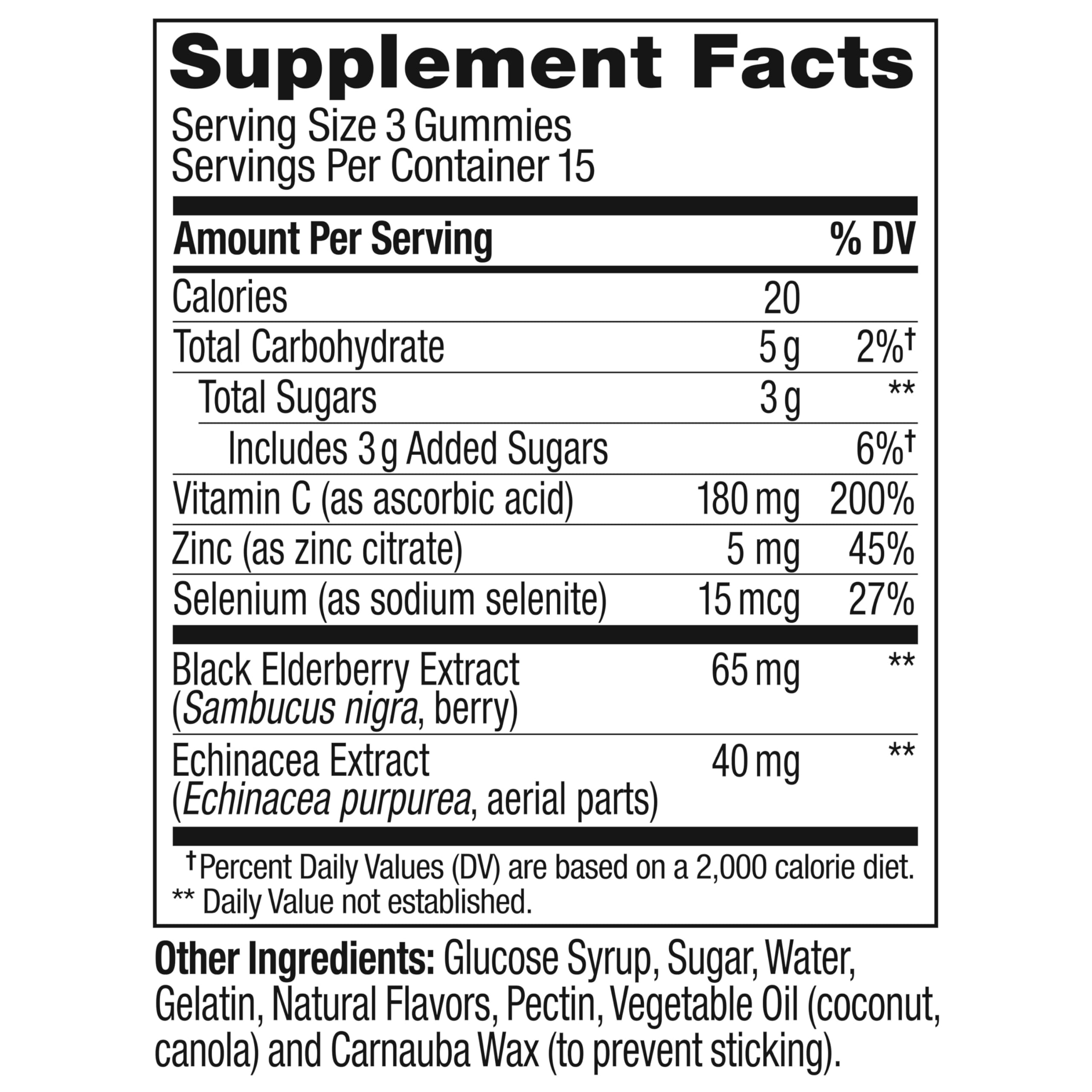 Olly Gummy Active Immunity+Elderberry, 45 Gummies (1 Pack), Berry Flavor