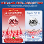 Liposomal Antarctic Krill Oil Omega 3 Gummies 2000mg - Fish Oil Alternative