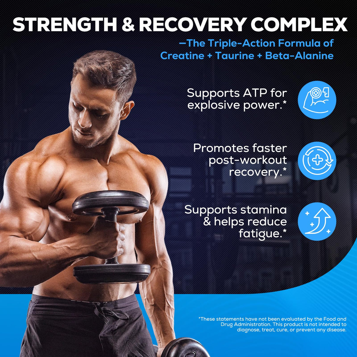 Creatine Gummies, 8-in-1 Complex with Taurine & Electrolytes