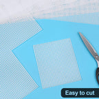 Phinus 7-Piece Plastic Canvas Sheets, 10.5" x 13.5", Eye Mesh for Embroidery & Knit Crochet Projects, DIY Handicraft, Make Dividers