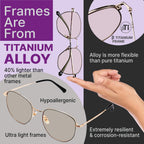 Buy now Prospek Blue Light Blocking Glasses for Women Oversized I Lightweight Titanium Frame for Computer with Anti-glare to Reduce Eyestrain I AURA at indiglob india