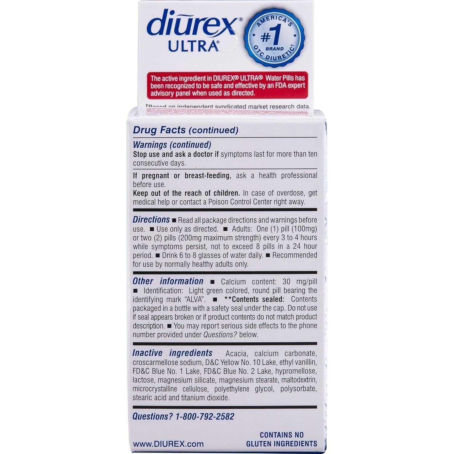 Buy now Diurex Ultra Re-Energizing Water Pills - Relieve Water Bloat - Feel Better & Less Heavy - 80 Count at indiglob india