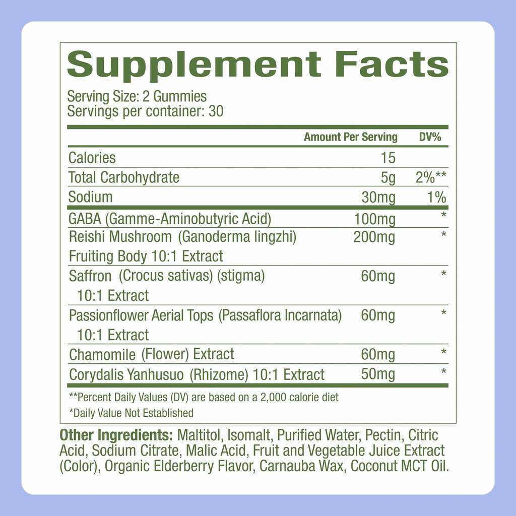Plant People WonderSleep Mushroom Gummies Supplement for Sleep, 60ct | No Melatonin Sleep Gummies with Reishi Mushroom, Saffron & Chamomile, Wild Elderberry Flavor, Sugar-Free (60 Count)