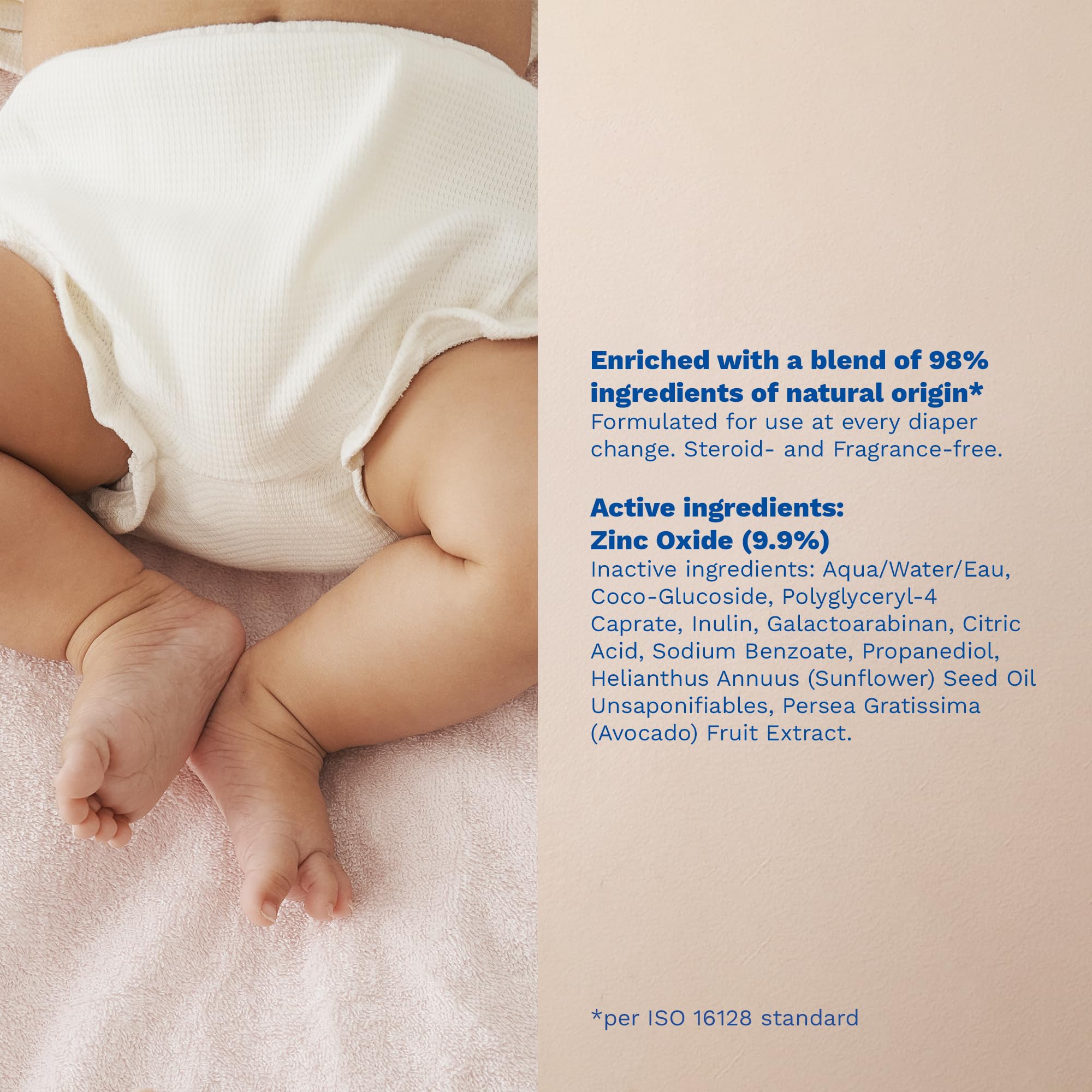 Mustela Baby Diaper Rash Cream 123 - Skin Protectant with Zinc Oxide - Fragrance Free & Paraben Free - with 98% Natural Ingredients - Various Packaging