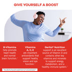 Geritol Multivitamin Supplement, 27 Essential Vitamins & Minerals, 40 Tabs | Daily support for adults, multivitamin tablets with 27 essential vitamins and minerals, gluten-free, non-GMO