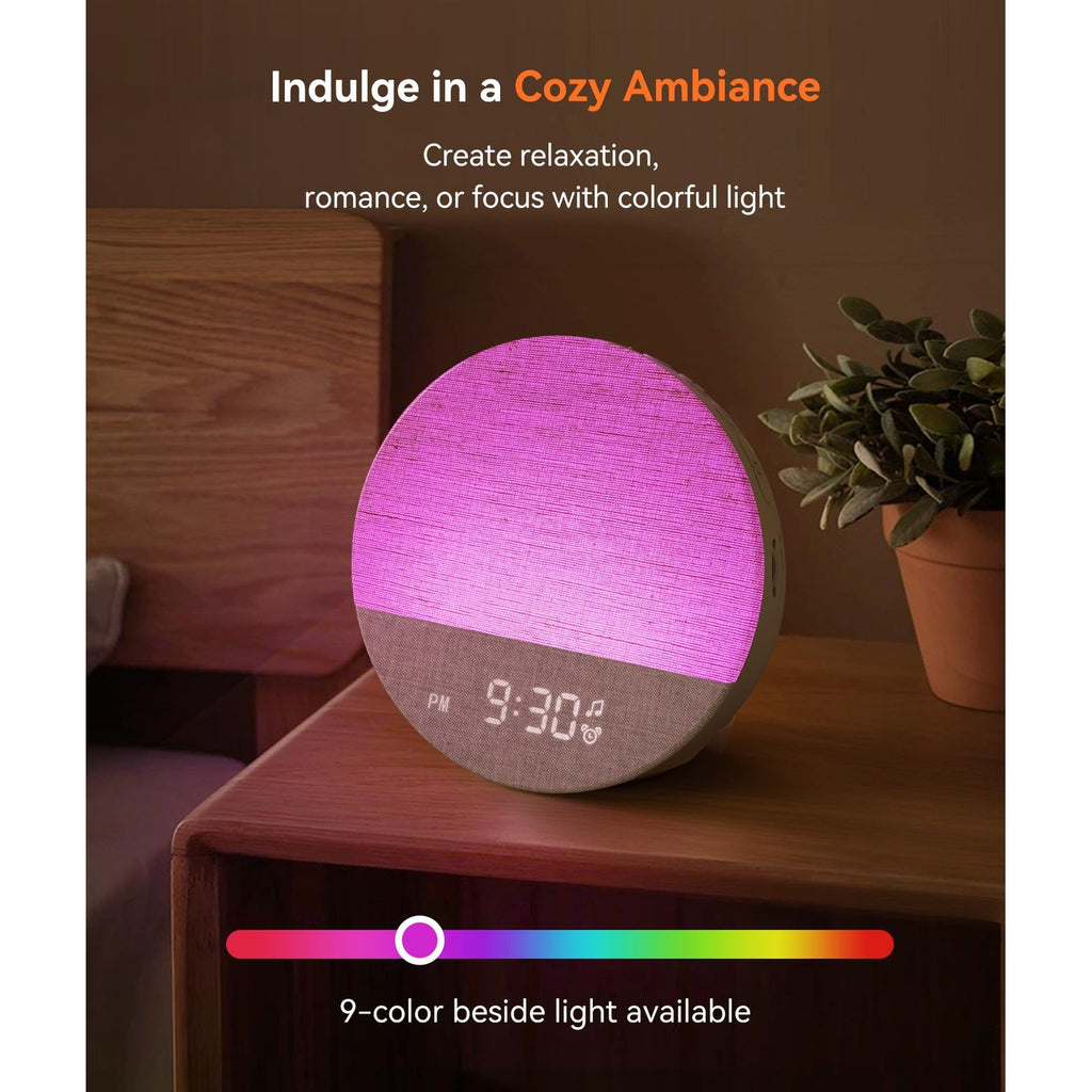Dreamegg Sunrise Alarm Clock, Natural Wake up Light, White Noise Machine