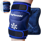 Buy now XXL Knee Ice Pack Wrap Around Entire Knee After Surgery, Reusable Gel Pack for Injuries, Large Ice Pack for Pain Relief, Swelling, Surgery, Sports Injuries, 1 Pack Blue 1 at indiglob india