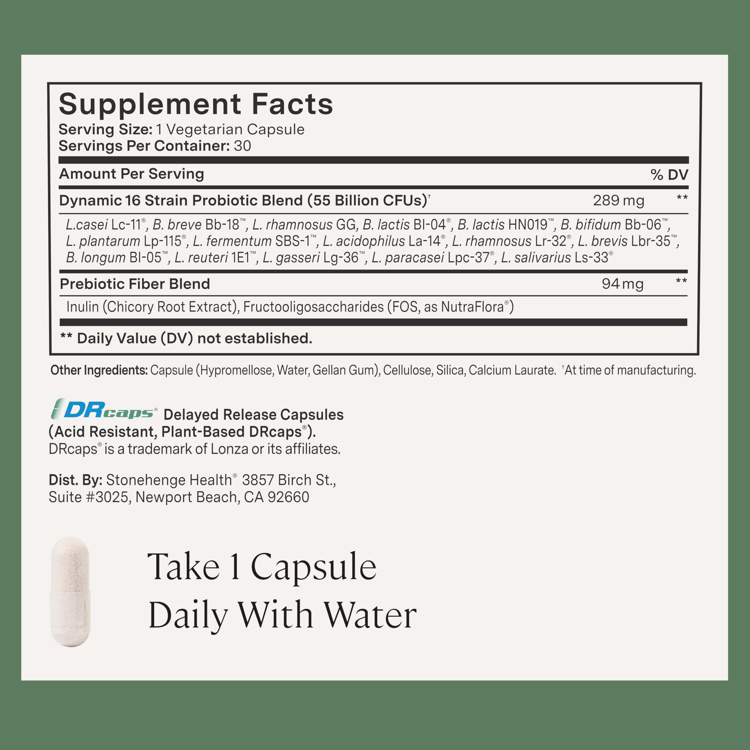 Stonehenge Health Dynamic Biotics® | Probiotic Gut Immune Support - 30 Day