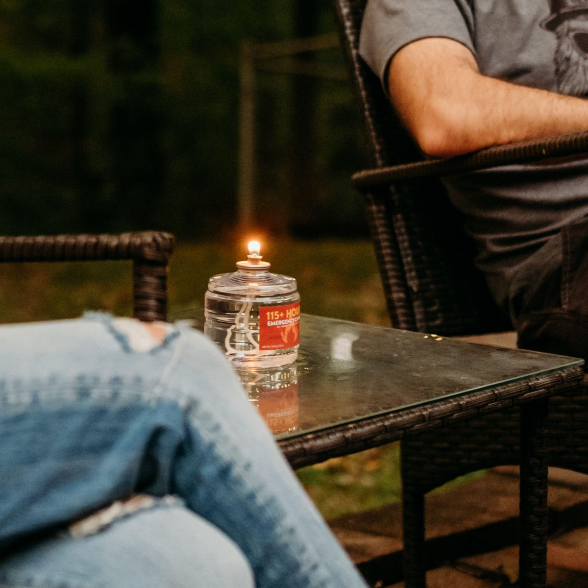 GasOne 115+ Hours Emergency Candle Set – 8-Pack Liquid Candles – Clean Burning, Unscented Long-Burning Candles for Ambient Lighting, Power Outages, Camping & Blackouts