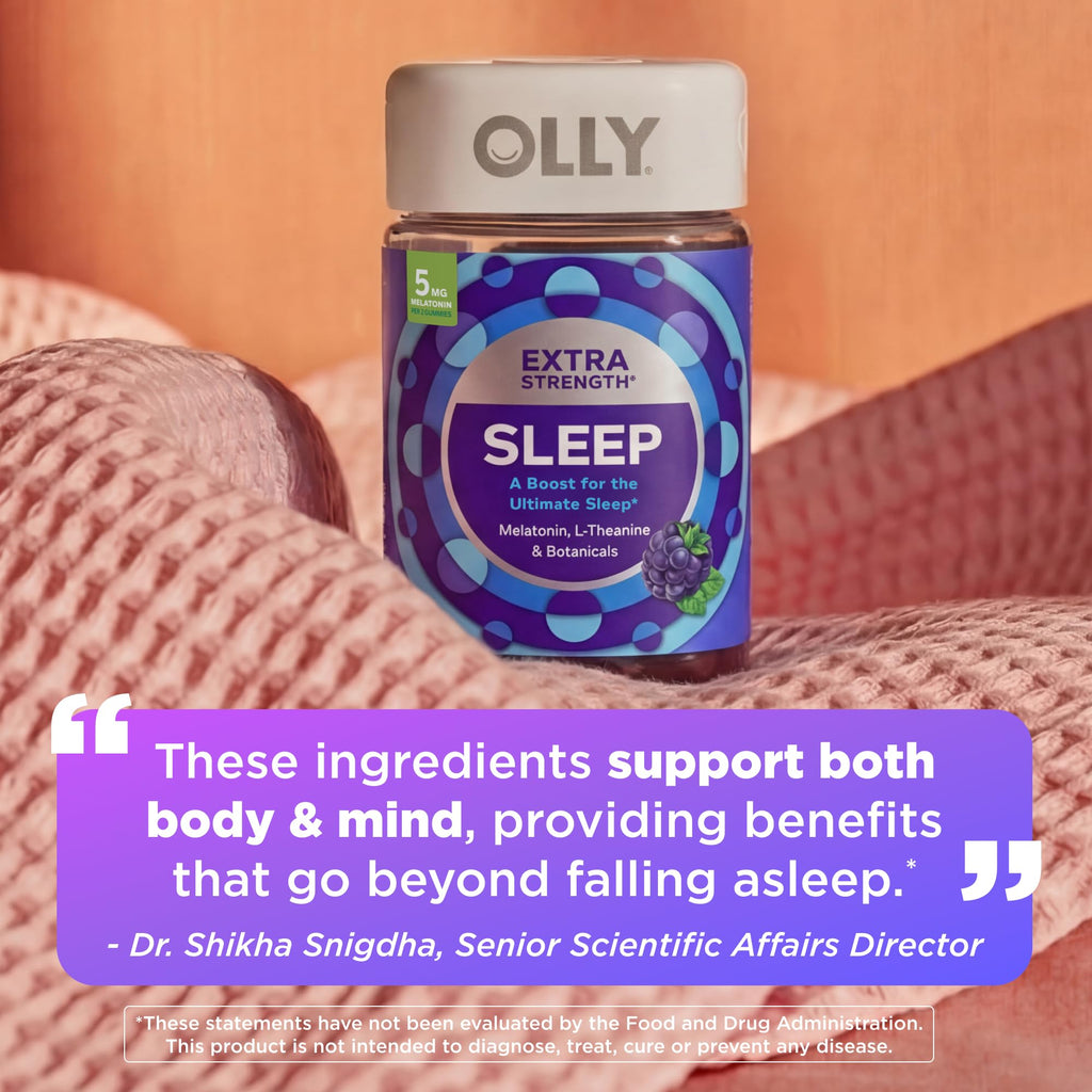 OLLY Extra Strength Sleep, Occasional Sleep Support Supplement - 90 Count