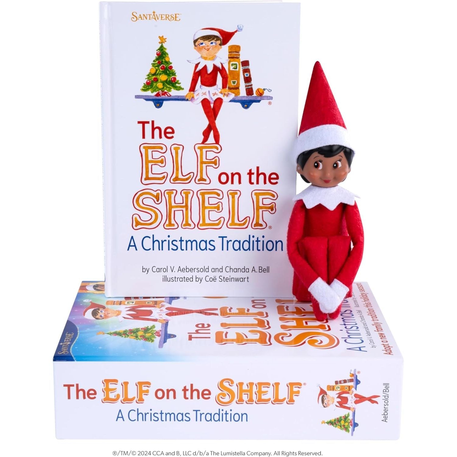 Buy now The Elf on the Shelf: A Christmas Tradition - Boy Scout Elf with Blue Eyes - Includes Artfully Illustrated Storybook, Keepsake Box and Official Adoption Certificate Brown-eyed Girl at indiglob india