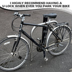 Hapleby Premium Bike Lock Set with 2 Keys, Bike U-Lock with 6 Feet Thickened Solid Steel Cable, Heavy Duty Anti Theft Bicycle U-Lock with Mounting Bracket for Road, Mountain, Folding Bike and Scooter