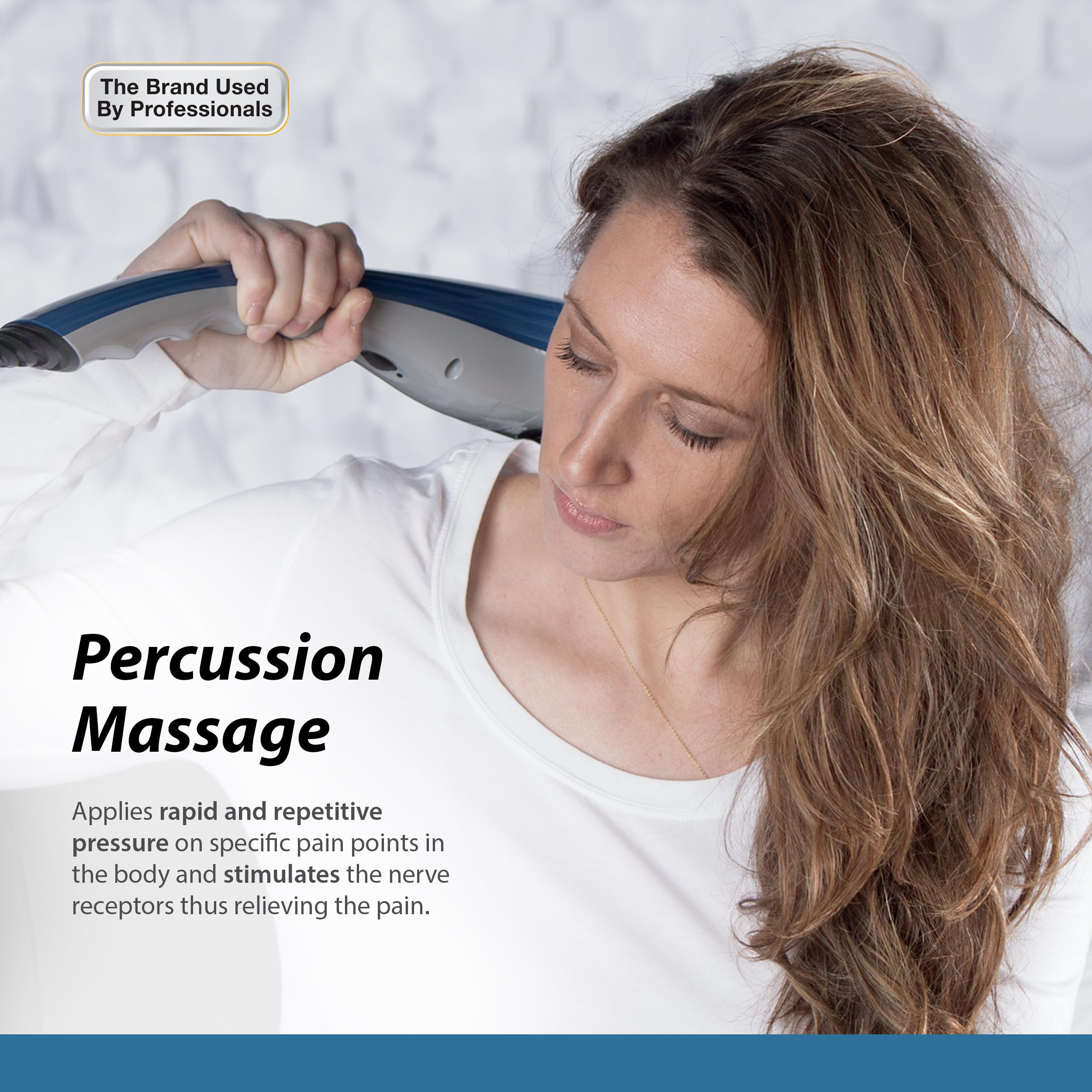 Buy now Wahl Deep Tissue Corded Long Handle Percussion Massager, Handheld Therapy with Variable Intensity to Relieve Pain in The Back, Neck, Shoulders, Muscles, & Legs, FSA Eligible, Model 4290-300 at indiglob india