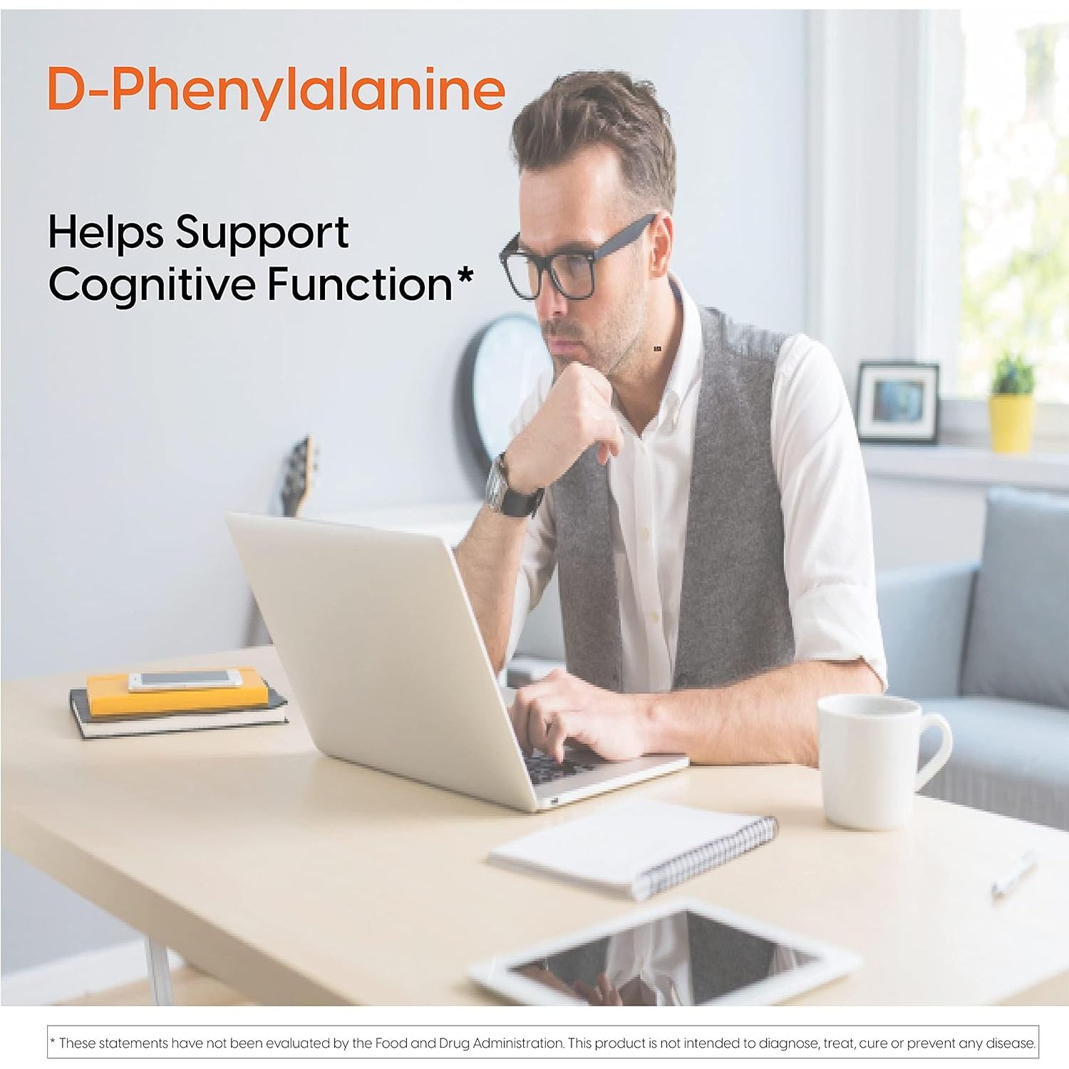 Buy now Doctor's Best D-Phenylalanine, Supports Mood, Nervous System, Non-GMO, Vegan, Gluten Free, 500 mg, 60 Veggie Caps at indiglob india