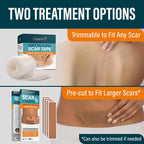 Buy now NUVADERMIS Silicone Scar Sheets - Extra Long Scar Sheets for C-Section, Tummy Tuck, Keloid, and Surgical Scars - Reusable Medical Grade Silicone Scar Sheets - Pack of 4 - Light Tone at indiglob india