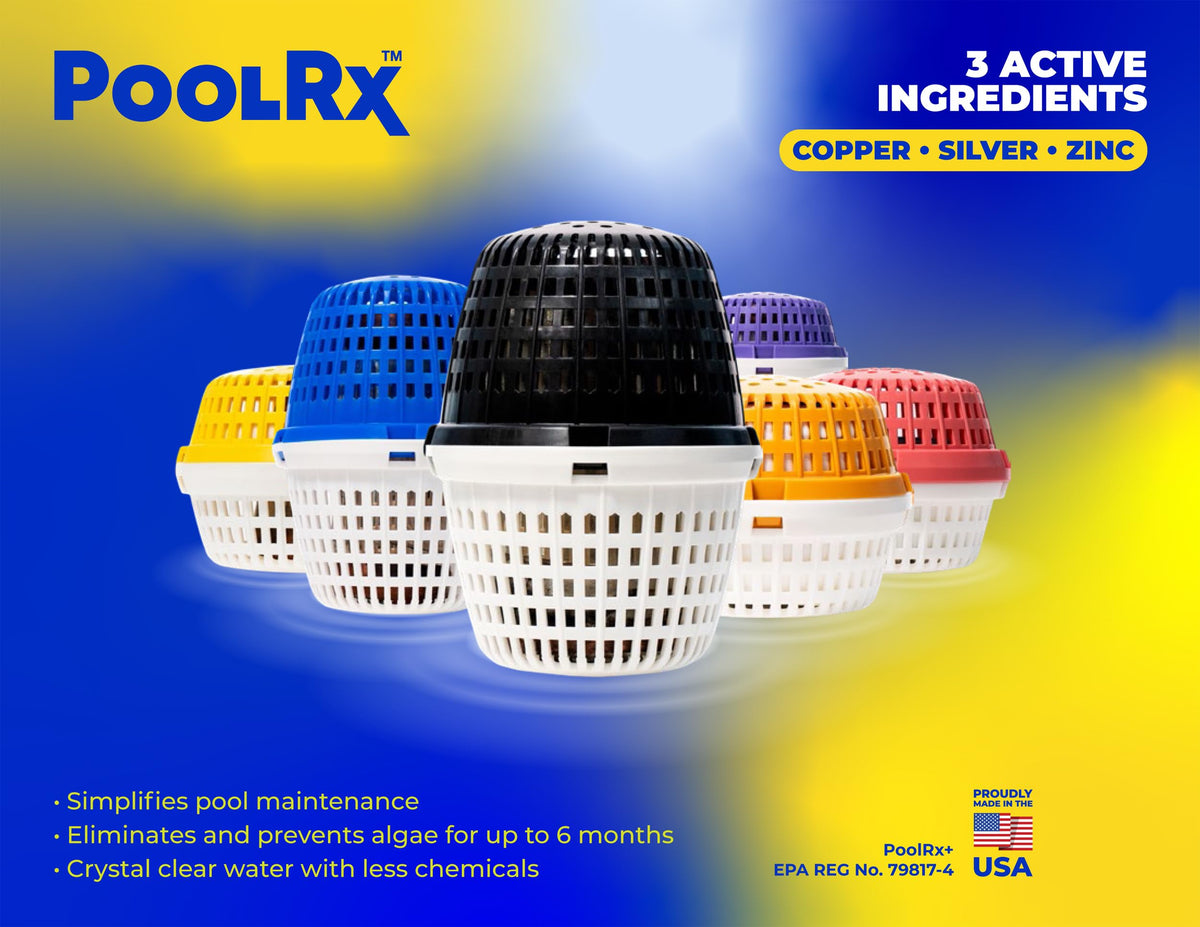 Pool RX 332001 PoolRX+ Booster Blue Swimming Pool Algaecide, Single Unit