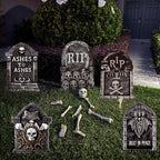 25.6inches Halloween Decorations Outdoor, DIY Halloween Decorations Outdoor of Gravestone Yard Signs, Extra Large Halloween TombstonesCemetery Headstones Scary Decorations for Garden with Waterproof