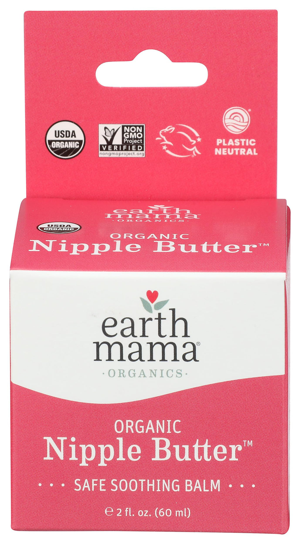 Earth Mama Organic Nipple Butter for Breastfeeding and Dry Skin, 2-Fluid Ounce