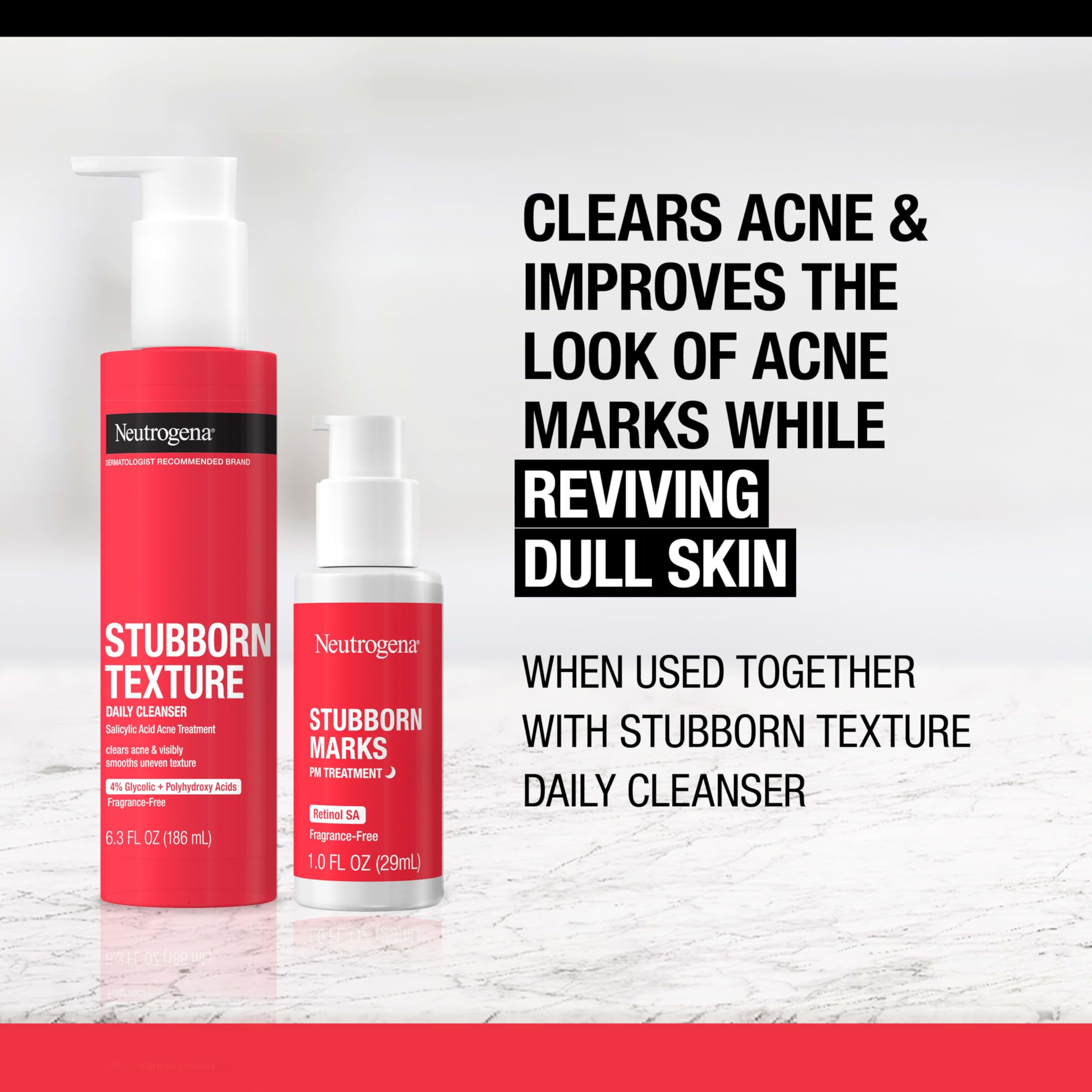 Buy now Neutrogena Retinol SA, Stubborn Marks PM Treatment, Face-Exfoliating Treatment to Help Reverse the Look of Post-Acne Marks & Uneven Skin Tone, Non-Comedogenic, PM Treatment, unscented, 1.0 Fl Oz at indiglob india