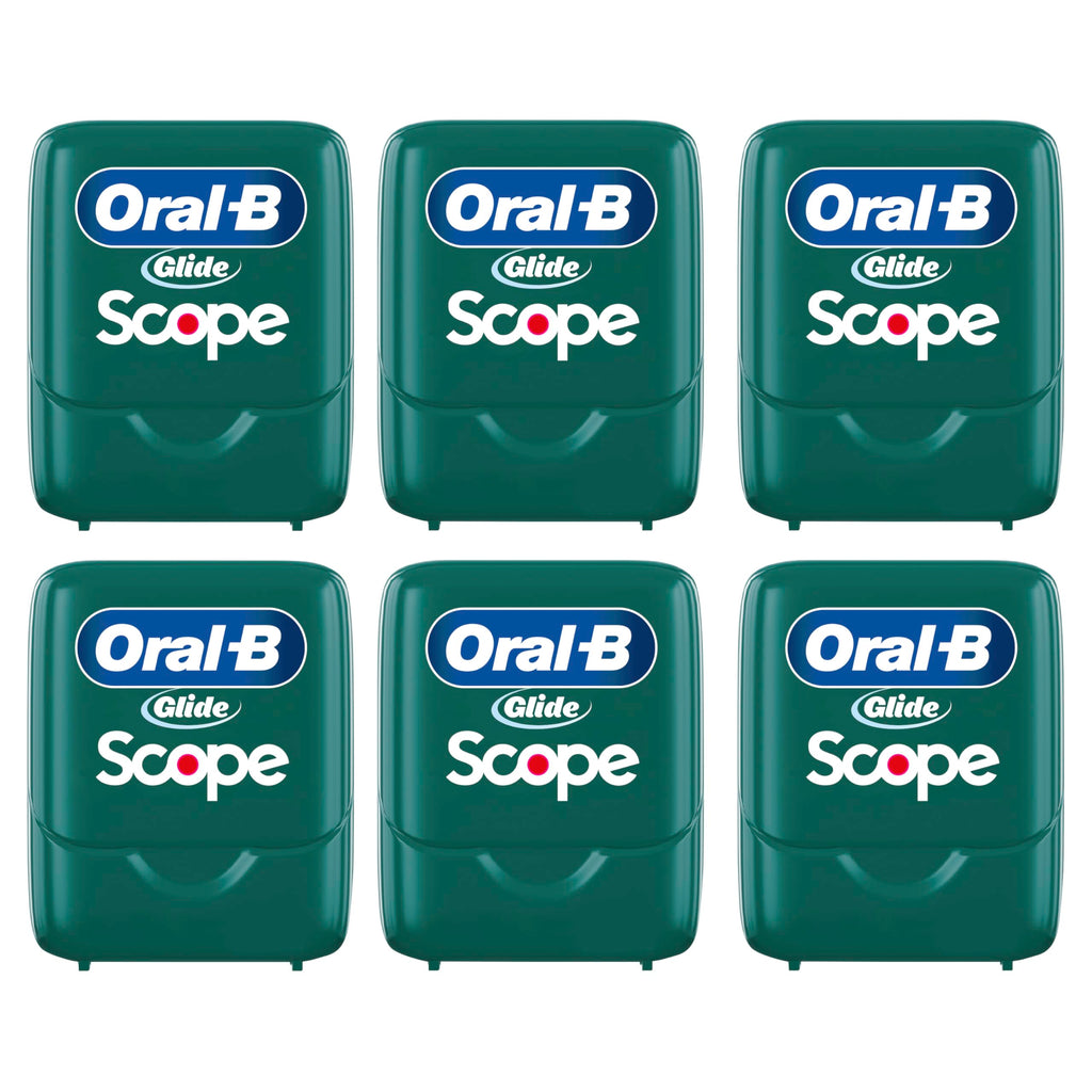 Buy now Oral-B Glide Dental Floss, Scope Mint Flavor, 40 m, Pack of 6 at indiglob india