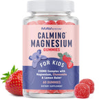 Magnesium Calming Gummies for Children, Strawberry, Relaxation Support