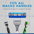 Gillette Mach3 Turbo Razors for Men, 1 Handle, 4 Blade Refills