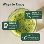 Purely Inspired Organic Green Powder Smoothie Mix, Unflavored (24 Servings) - Probiotics for Digestive Health with Spirulina & Chlorella for Gut Health - Vegan