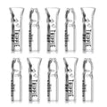 Trippie Day Reusable Glass filter Tips – 10 Pack | Clear 9mm Outer Diameter Tips for Pre rolled Cones, 6mm Inner Diameter, 35mm Length