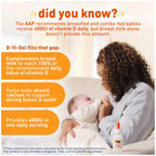 Enfamil Baby Vitamin D-Vi-Sol Liquid Supplement Drops for Infants, Supporting Strong Teeth & Bones in Newborn Babies, Easy-to-Use, Gluten-Free, 50 Day Supply, Dropper Bottle